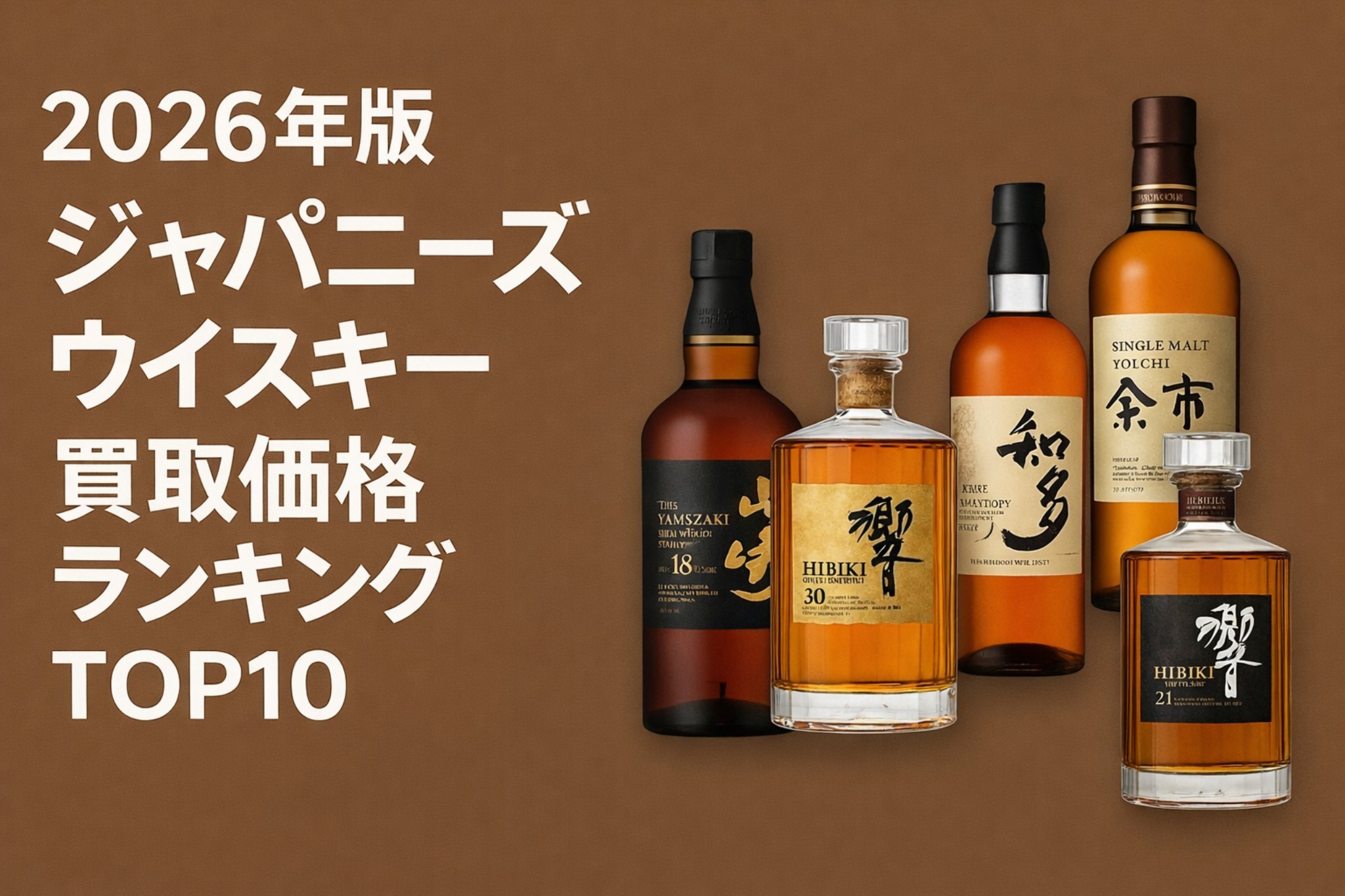 2026年版｜ジャパニーズウイスキー買取価格ランキングTOP10| ヒカカク！