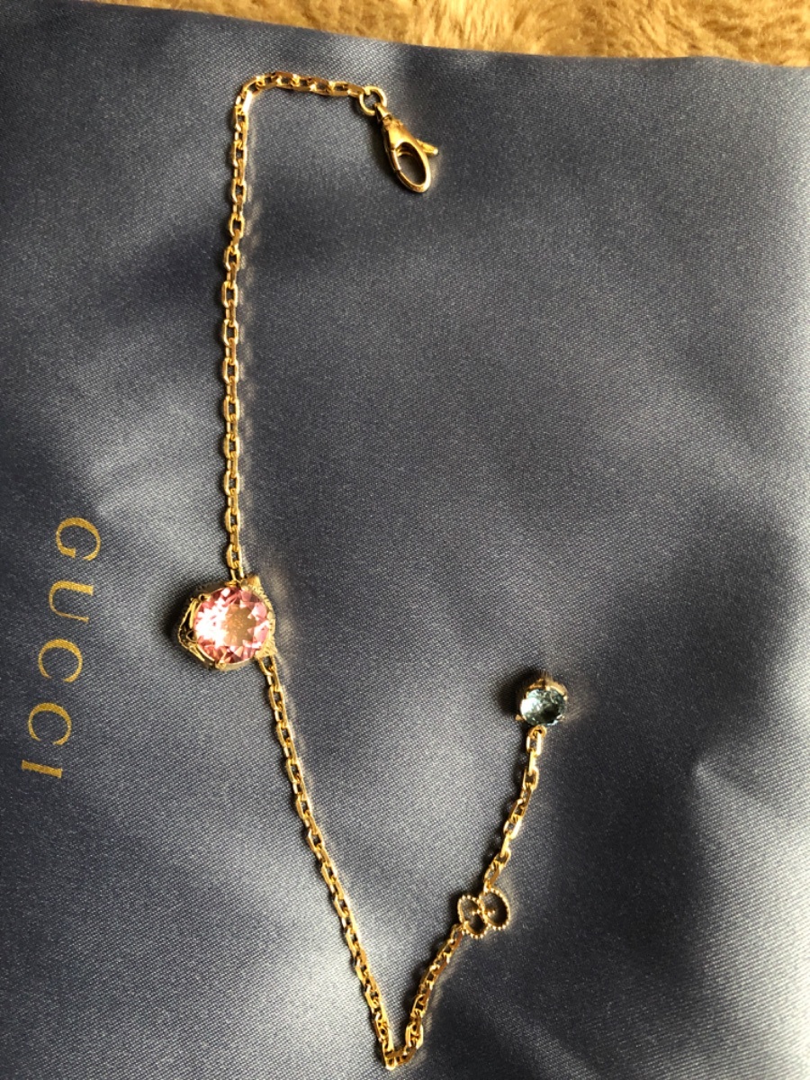 グッチ 18K ピンクトルマリン ブレスレット