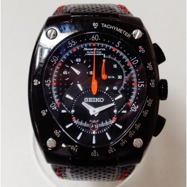 セイコー スポーチュラ 7L22-0AD0 キネティック クロノグラフ 腕時計