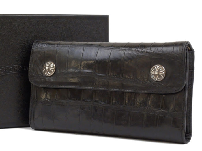 CHROME HEARTS(クロムハーツ) ウェーブウォレット クロコダイ...