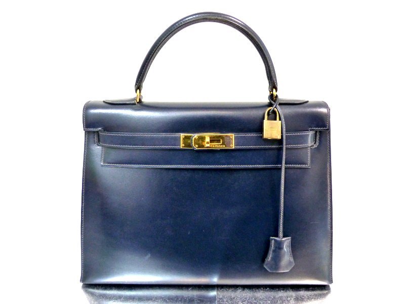 バッグ	エルメス	ケリー32	ボックスカーフ　○Ｐ