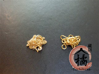 蔵屋橘 枚方長尾宮前店/K18ネックレス・ピアス片方とK14ネックレス